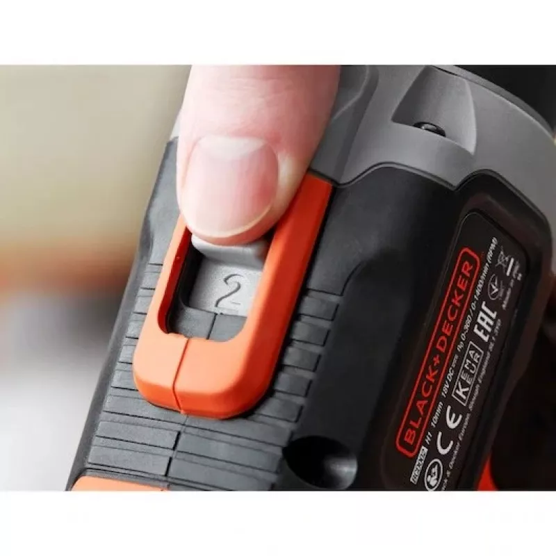 BLACK & DECKER | Belaidis gręžtuvas/suktuvas su 2,0 Ah/4,0 Ah baterija | BCD003MEM2K-QW | 18 V | 2,0/4,0 Ah | Ličio