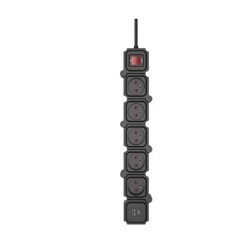 Maitinimo lizdas TB Energy Power Strip 1.5 m — 1.5 m laidas, keli lizdai