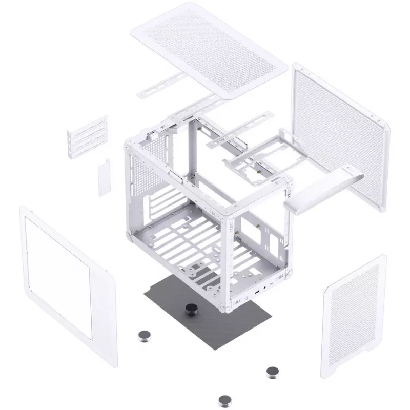 Jonsbo C6 MAX PC korpusas, mini korpusas, Micro-ATX, grūdintas stiklas - Wei