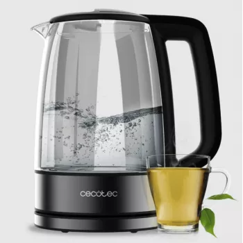 Cecotec virdulys | ThermoSense 340 Clear | Elektrinis | 2200 W | 1,7 l | Stiklas | 360° sukiojamas pagrindas | Skaidrus