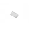 LANBERG RJ-45 kabelio jungtis PLU-5000, U/UTP (UTP) ekranavimas, permatoma balta, pakuotė po 100 vnt.