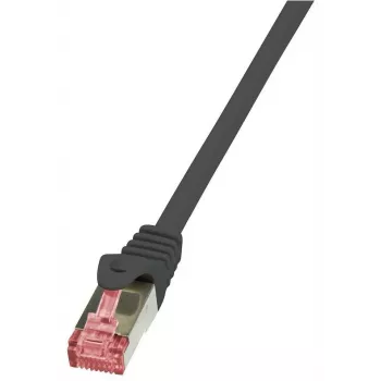 “Logilink PrimeLine” komutacinis kabelis - RJ-45 (patinas) - RJ-45 (patinas) - 1 m - SFTP, PiMF - CAT 6 - lygus, be halogenų - juodas (CQ2033S)