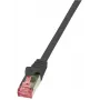 “Logilink PrimeLine” komutacinis kabelis - RJ-45 (patinas) - RJ-45 (patinas) - 1 m - SFTP, PiMF - CAT 6 - lygus, be halogenų - juodas (CQ2033S)