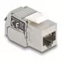 DeLOCK Keystone modulis RJ45 lizdas į LSA Cat.6A su LED sidabrinė balta