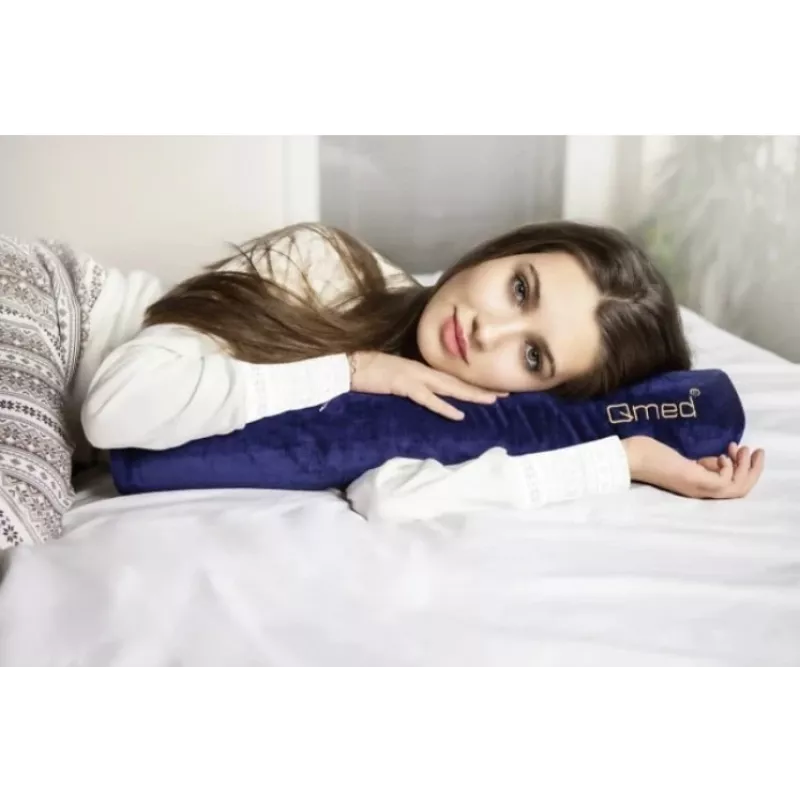 Ergonomiška daugiafunkcė pagalvė MDH FLEX PILLOW DRQE3F1CDXUXP — ritinio formos, 635 mm ilgio, 100 mm skersmens, violetinė, polipropilenas su veliūriniu užvalkalu