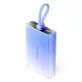 Išorinė baterija Vention FHZL0 10000 mAh — 1×USB-A, 1×USB-C, 3 A, mėlyna