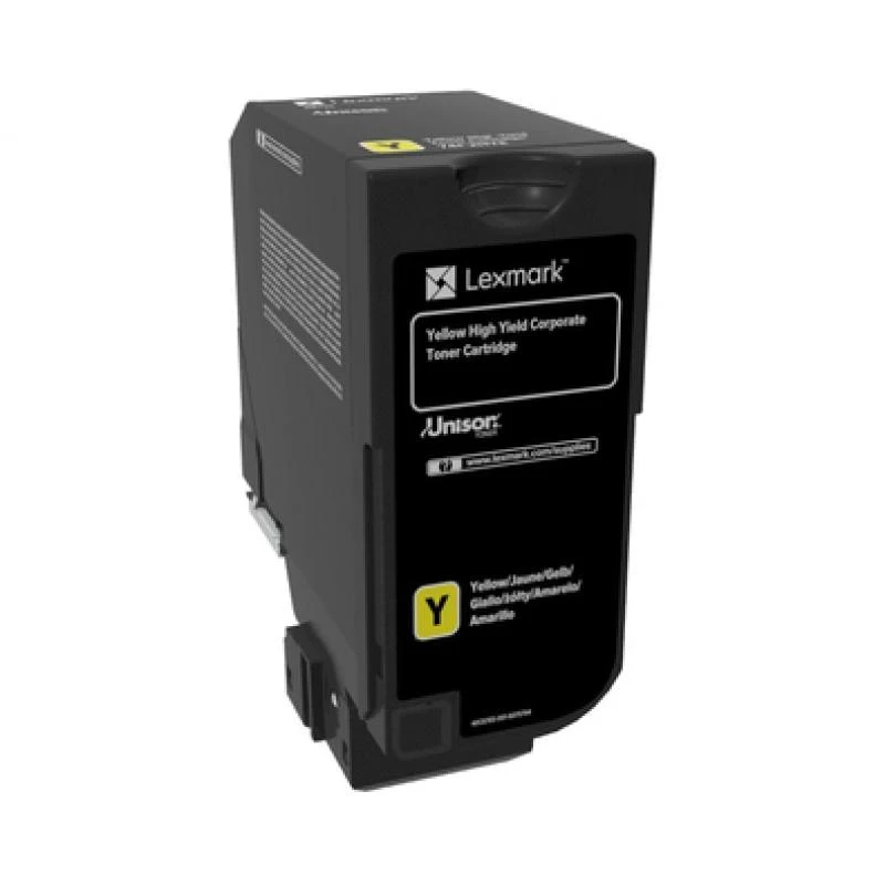 LEXMARK 74C2HYE dažų kasetė Lexmark 74C2HYE geltona 12 000 psl. CS725de / CS725dte