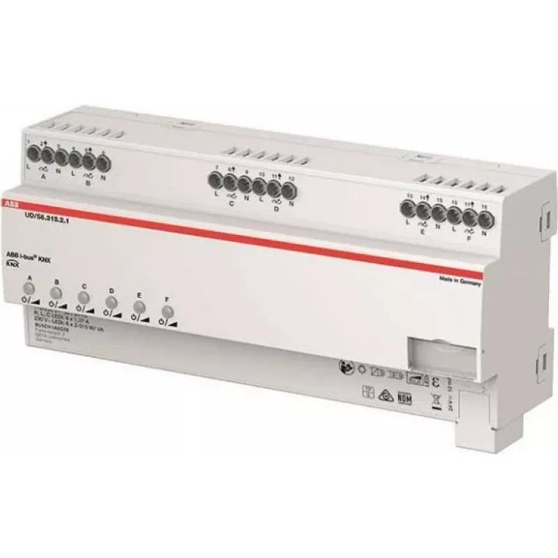 Busch-Jaeger LED-Dimmer 6 x 315 W/VA, B UD/S6.315.2.1 (2CKA006197A0061)