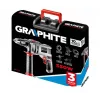 Graphite 58G725 grąžtas 3000 RPM su raktu, pilkas