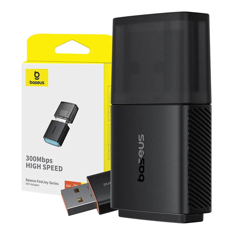 Adapter WiFi Baseus FastJoy 300Mbps (juoda)
