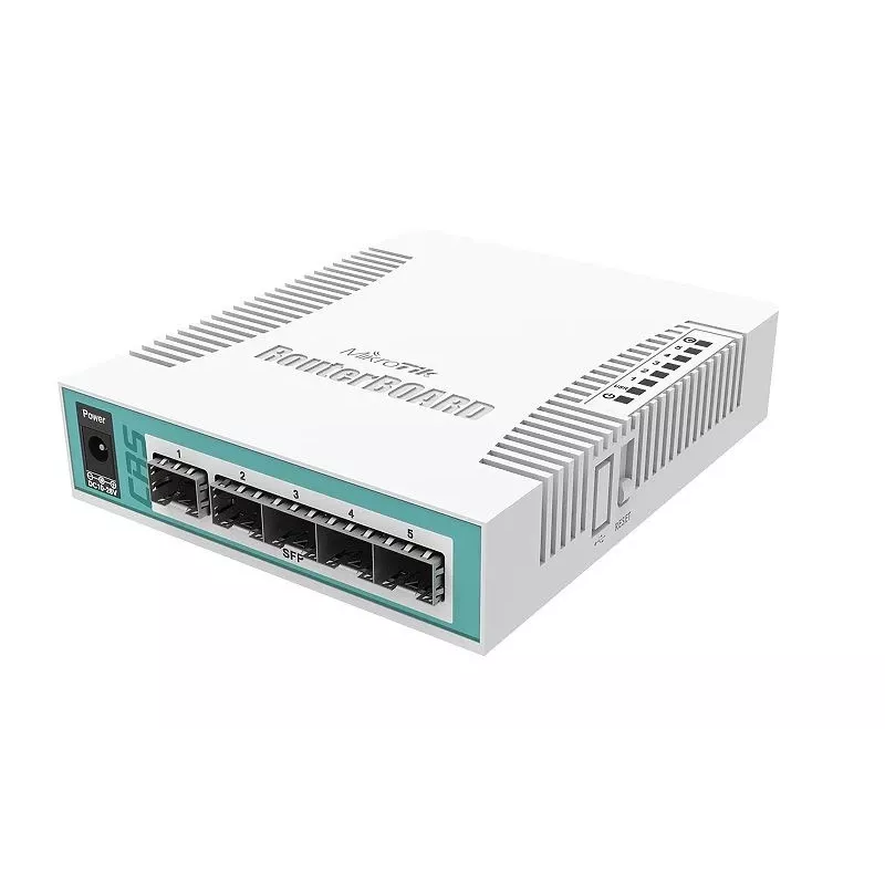 Mikrotik CRS106-1C-5S tinklo komutatorius Gigabit Ethernet (10/100/1000) Power over Ethernet (PoE) baltas