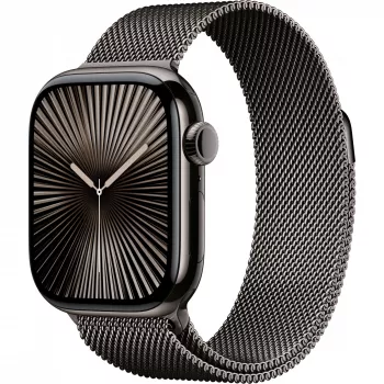 APPLE Watch Series 10 GPS + Cellular 42mm šiferio titano korpusas su šiferio Milanese Loop apyranke