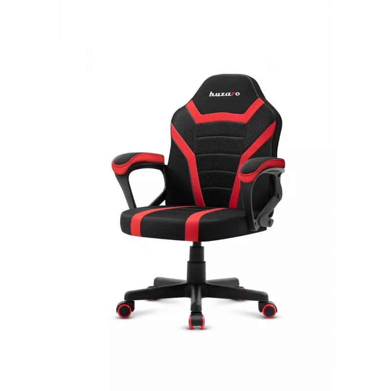 Vaikiška žaidimų kėdė Huzaro Ranger 1.0 Raudona Mesh, juoda, raudona