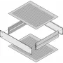 SCHROFF COVER PLATE 220D PERFORATED - colour (30860510)