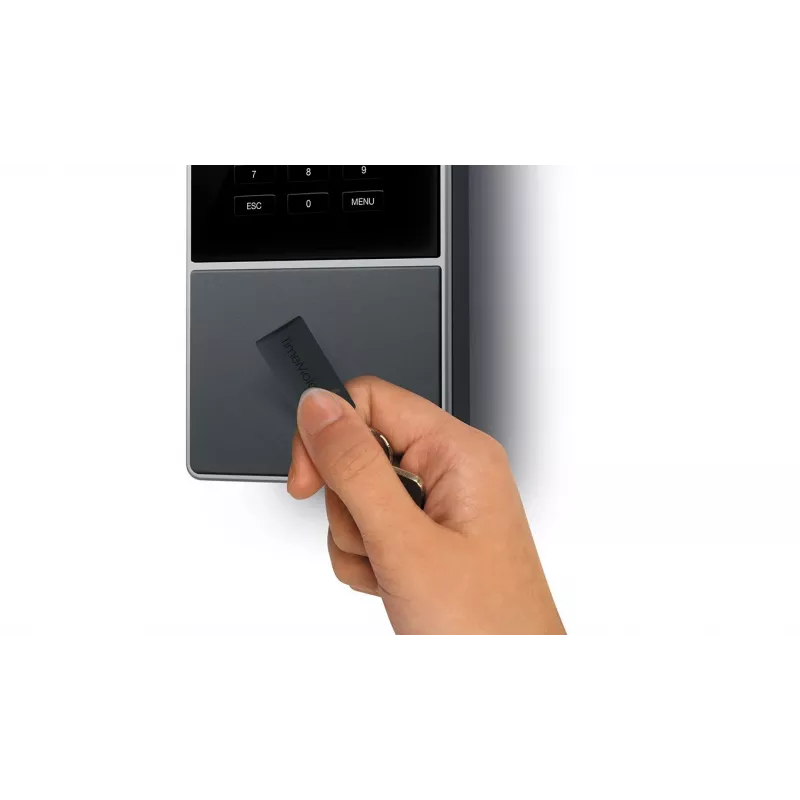 Darbo laiko apskaitos terminalas Safescan TM-616, juodas — 2,8 colio TFT, dviejų branduolių 1 GHz, lustinė kortelė, Ethernet LAN, tvirtinamas ant sienos