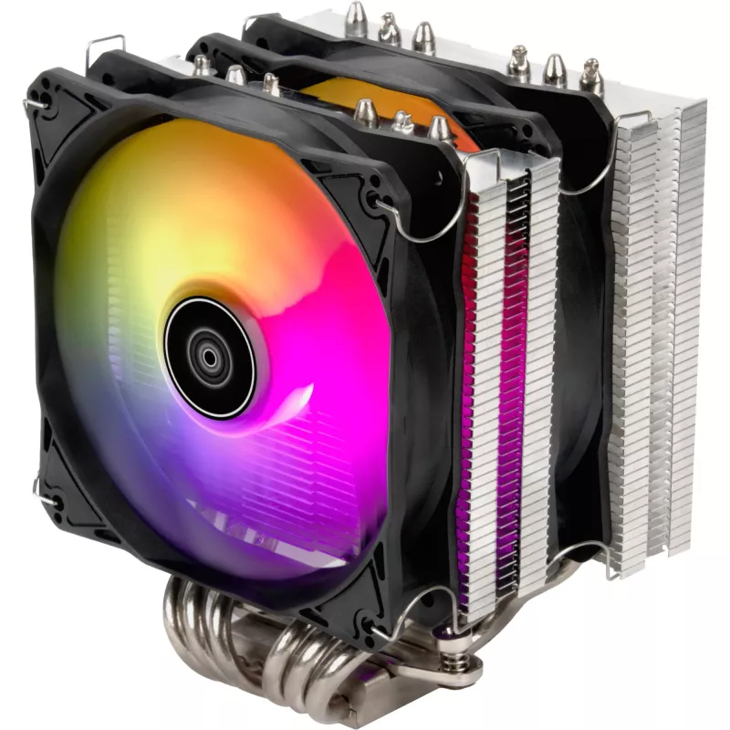 SilverStone Hydrogon D120 ARGB – procesoriaus oro aušintuvas – (skirtas: LGA1156, LGA1155, LGA2011, LGA1150, LGA1151, AM4, LGA2066, LGA1200, LGA1152, LGA1700)