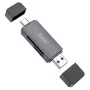 Kortelių skaitytuvas HOCO HB45, 2 lizdai SD/TF, su USB-A ir USB-C jungtimis