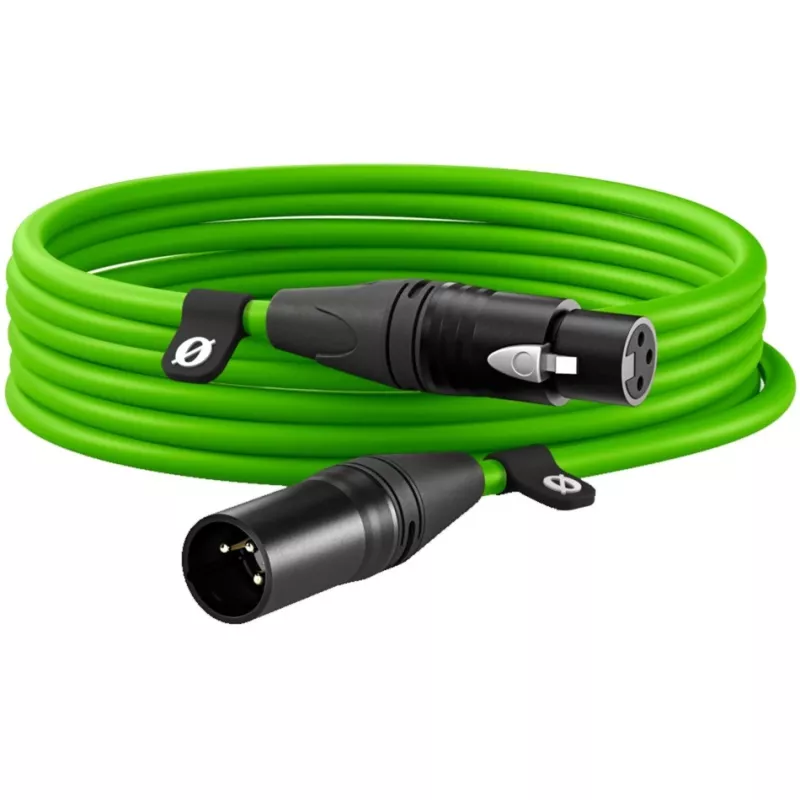 Premium XLR-kabelis XLR6M-G žalias (šviesiai žalias, 6 metrai)