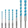 Grąžtų rinkinys Bosch Expert HEX-9, 7 vnt., dydžiai 4–12 mm, HEX-9 kotelis