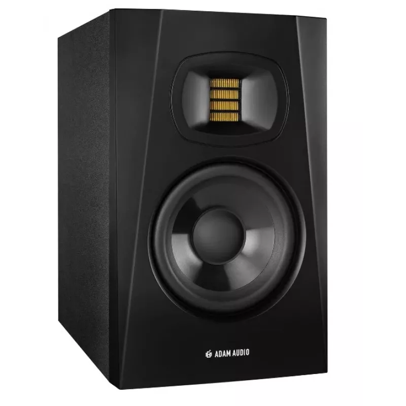 Studijiniai monitoriniai garsiakalbiai ADAM AUDIO T5V, 5 colių žemų dažnių garsiakalbis, 1,9 colio aukštų dažnių garsiakalbis, 45–25 000 Hz, 106 dB, juodi