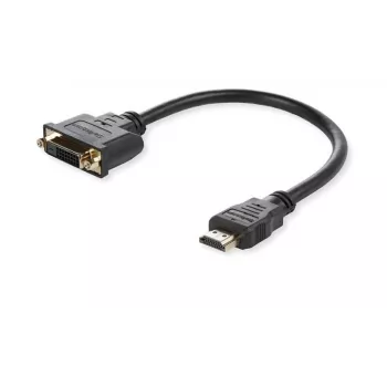„Microconnect HDMDVI15CM“ vaizdo kabelio adapteris 0,15 m HDMI A tipo (standartinis) DVI-D juodas