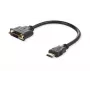 „Microconnect HDMDVI15CM“ vaizdo kabelio adapteris 0,15 m HDMI A tipo (standartinis) DVI-D juodas