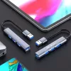 USB šakotuvas QOLTEC 53793 — USB 3.0 įvestis, 3× USB 2.0 prievadai
