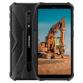 Atsparus išmanusis telefonas UleFone Armor X12 — 3GB RAM, 32GB atminties, visiškai juodas