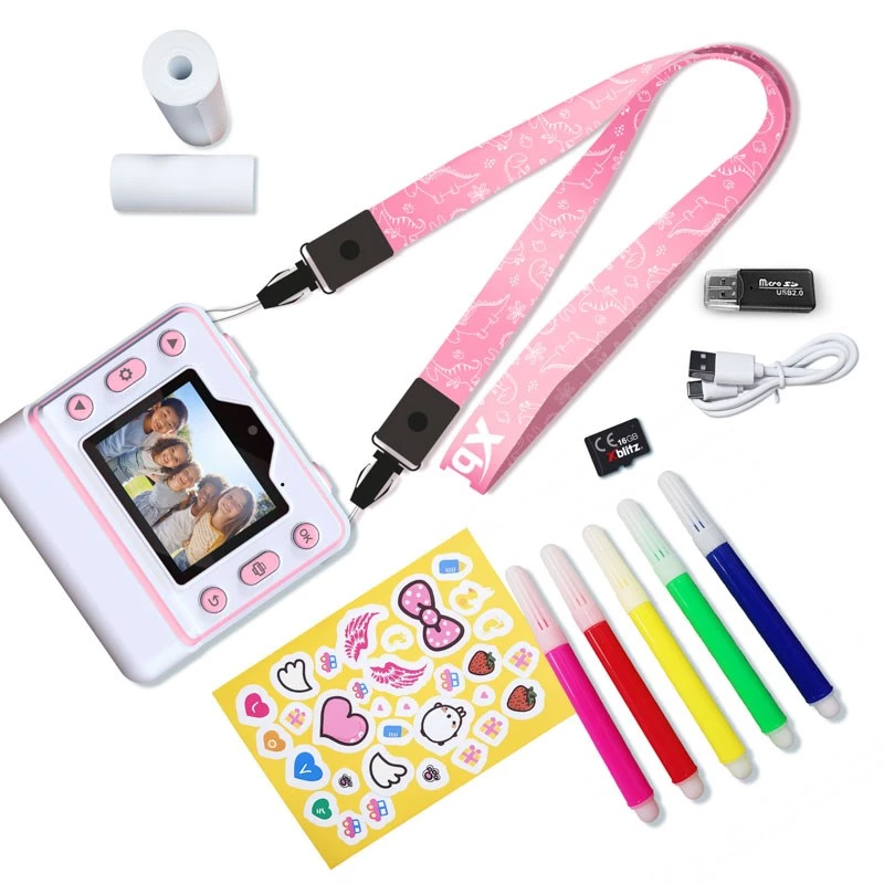 Xblitz FLASH PINK momentinė kamera su termospausdintuvu vaikams