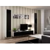 Cama uždara Spintelė VIGO '180' 180/40/30 baltas/juodas blizgus