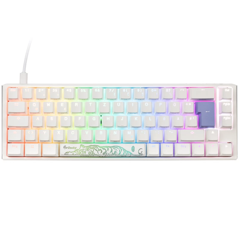 Ducky One 3 Classic Pure White SF klaviatūra USB vokiška balta (DKON2167ST-WDEPDPWWWSC1)