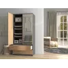 Topeshop SZAFA MALWA AN/AR L bedroom wardrobe/closet 5 shelves 2 durelės(s)