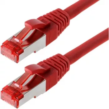 Tinklo kabelis Helos CAT6 S/FTP (PIMF) 3 m raudonas