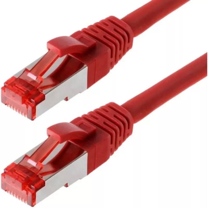 Tinklo kabelis Helos CAT6 S/FTP (PIMF) 3 m raudonas