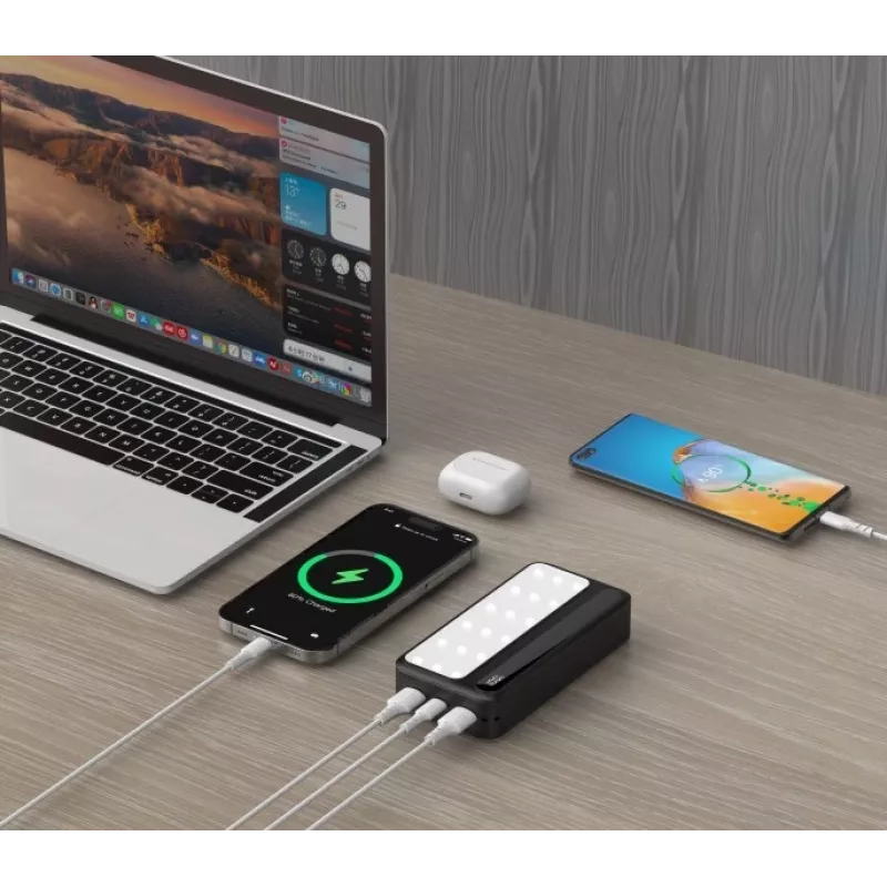 Nešiojama išorinė baterija P20 LCDPD LAMP 20000 mAh