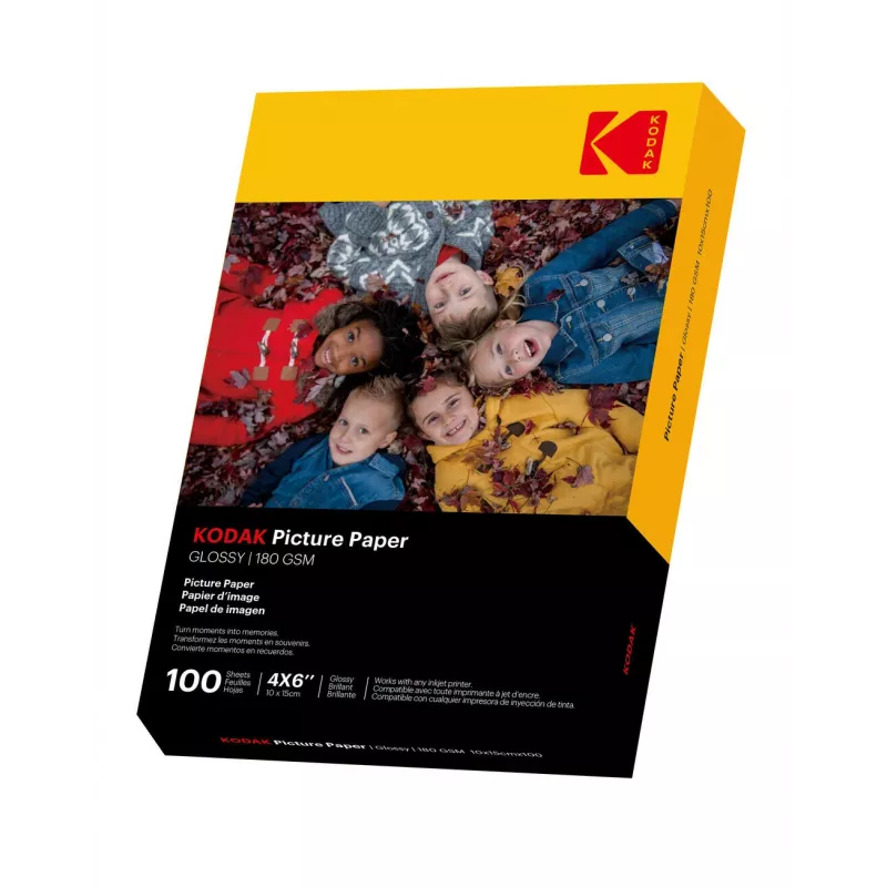 Kodak 180gsm 9.1mil Glossy 4/6x100