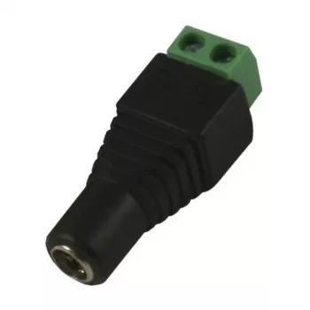 Synergy 21 S21-LED-000220 DC/2.1 x 4 mm Juoda - Žalia Laido Jungtis