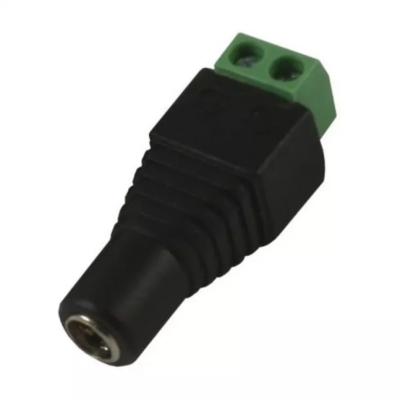 Synergy 21 S21-LED-000220 DC/2.1 x 4 mm Juoda - Žalia Laido Jungtis