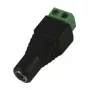 Synergy 21 S21-LED-000220 DC/2.1 x 4 mm Juoda - Žalia Laido Jungtis
