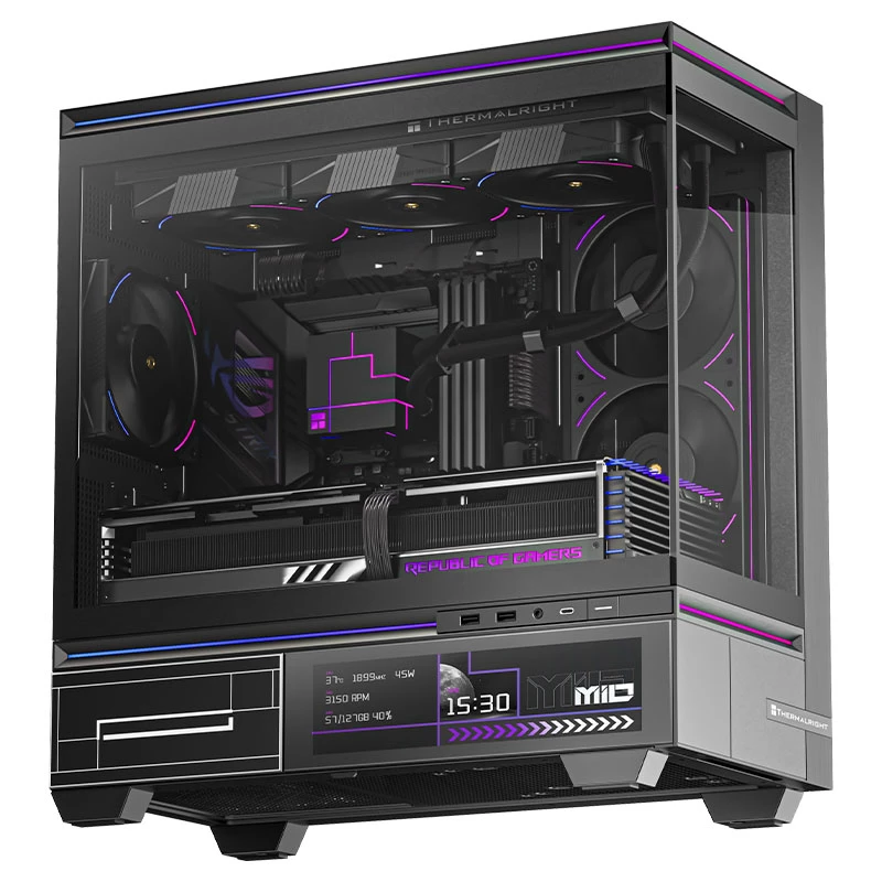 Thermalright TL-M10 VISION Juoda Ekranas Juoda