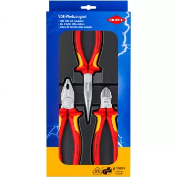Knipex 00 20 12 mechanikų įrankių rinkinys 3 įrankiai