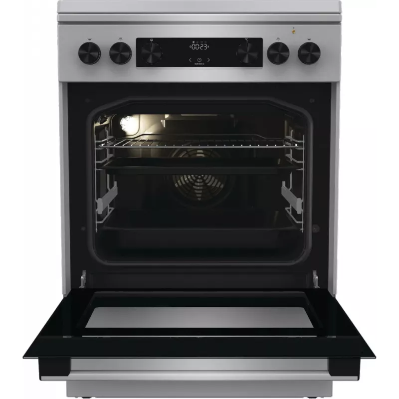 Gorenje GKS6C71XF laisvai pastatoma viryklė su orkaite, sidabrinė