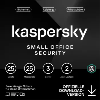 Kaspersky Small Office Security [25 įrenginiai – 2 metai] Bazė 25 įrenginiai + 25 mobilieji įrenginiai + 3 failų serveriai – 2 metai