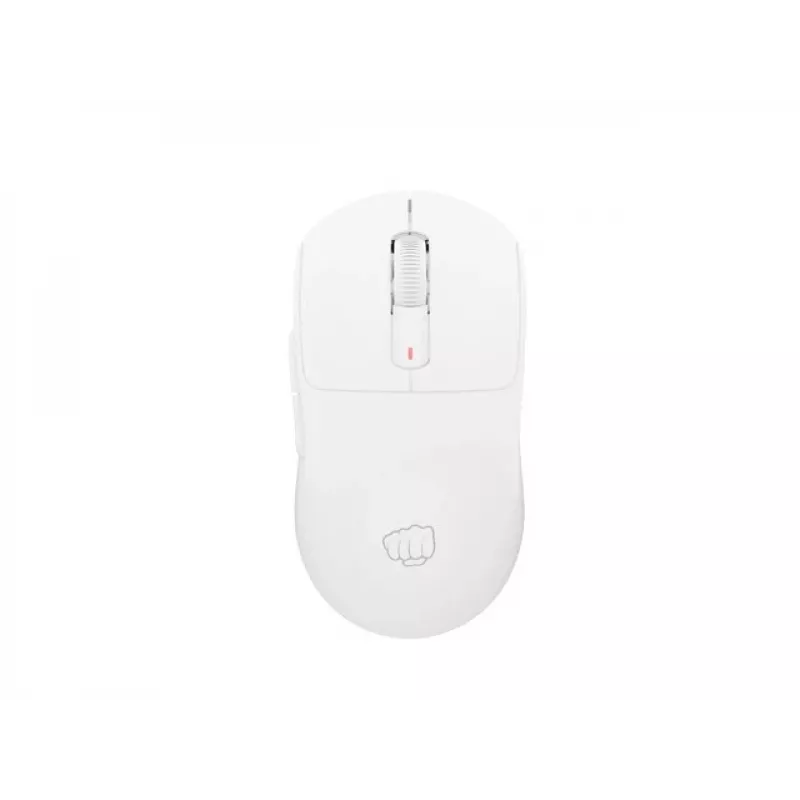 Belaidė pelė Fury Tanto T4 — 12000 DPI, balta, pritaikomi mygtukai, ergonomiška