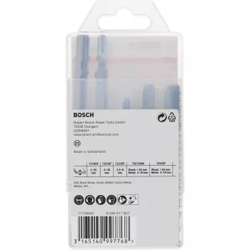 Bosch 2 607 011 438 siaurapjūklio / slankiojo pjūklo / atbulinio pjūklo peiliukas Siaurapjūklio peiliukas Karbidas 15 vnt.