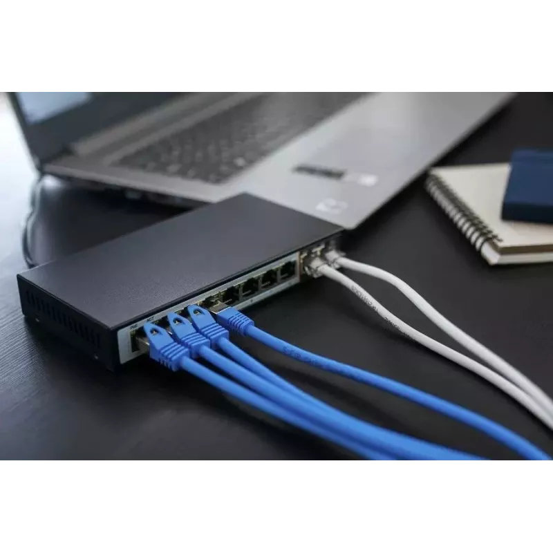 Extralink PoE jungiklis CERES 8x 100Mb/s PoE/PoE+, 2x RJ45 Uplink 100Mb/s, 96W