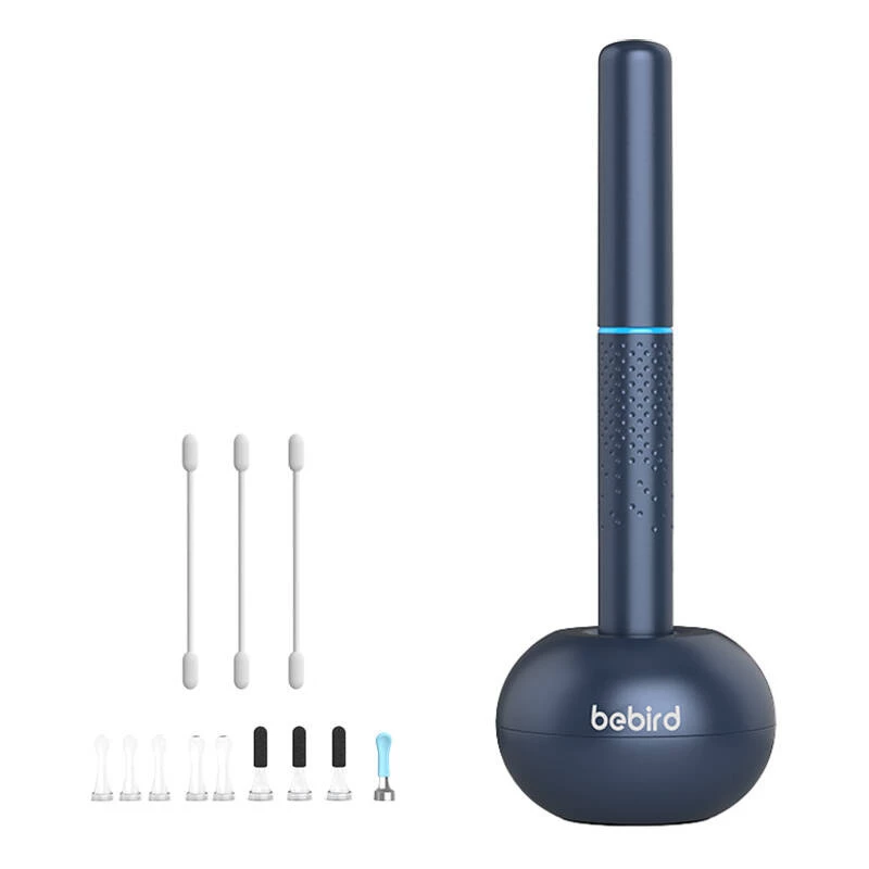 Ausų valiklis Bebird M9 S su HD kamera ir LED lempute, mėlynas