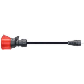 Go-e adapteris, skirtas Gemini flex 22 kW, CEE raudona trifazė srovė 32 A > buitinis lizdas (juodas, 30 cm)