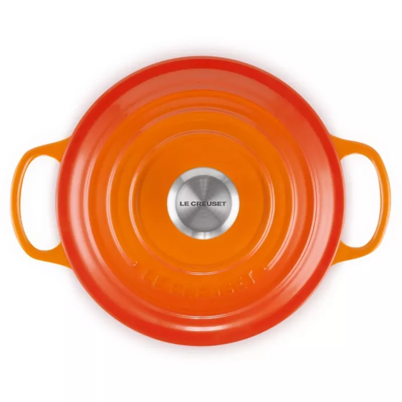 Le Creuset Signature apvali skrudintuvė 18 cm vulkaninė