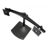 Ergotron DS100 - stovas - horizontalus - skirtas 2 LCD ekranams - aliuminis, plienas - juodas - ekrano dydis: iki 61 cm (iki 24 colių)
